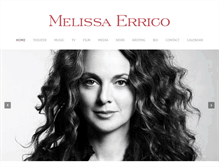 Tablet Screenshot of melissaerrico.com